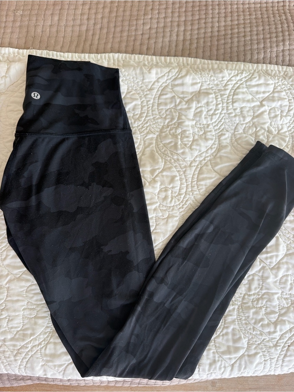 Lululemon Black Camo High-Rise Leggings